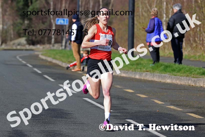 Senior womens 2024 Elswick Harriers Good Friday Relays, Newburn, Newcastle Upon Tyne  Photo: David T. Hewitson/Sports for All Pics